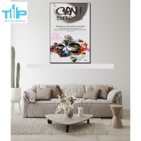 Khung tranh tráng gương thế giới dưỡng sinh 