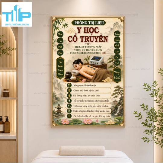 Gội dầu dưỡng sinh, chăm sóc body, massage bàn chân,.... Tranh tráng gương spa cao cấp sắc nét