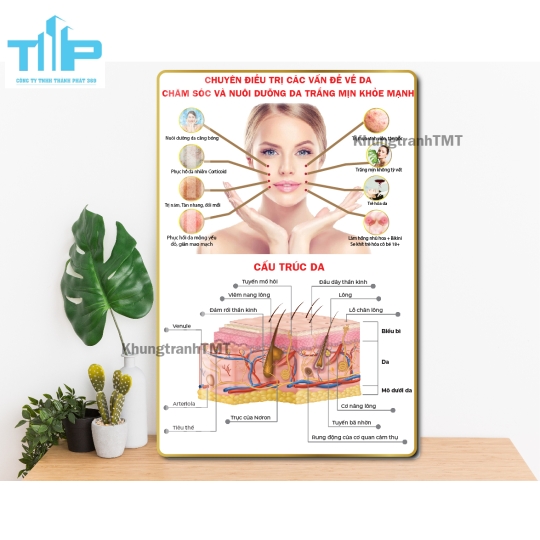 khung tranh thẩm mỹ sang trọng dành cho spa thẩm mỹ viện 