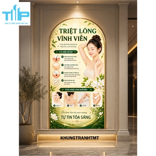Tranh vòm chăm sóc da công nghệ hiện đại