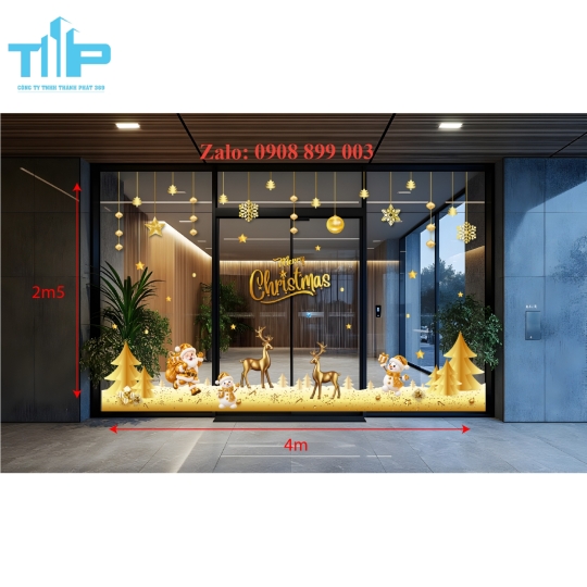 Mẫu Decal Noel Đẹp, Ấn Tượng – Trang Trí Giáng Sinh Cho Mọi Không Gian - mẫu 71