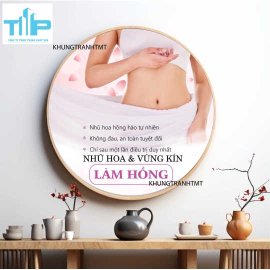 Khung tranh tráng gương - Tranh tròn Tại sao phải chăm sóc da