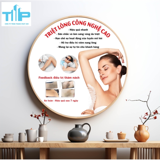 Khung tranh tráng gương - Tranh tròn Tại sao phải chăm sóc da