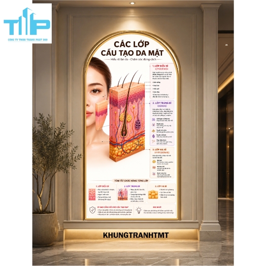 Tranh vòm tráng gương Nét đẹp chuẩn tỉ lệ vàng, các phương pháp làm đẹp hiện đại,...