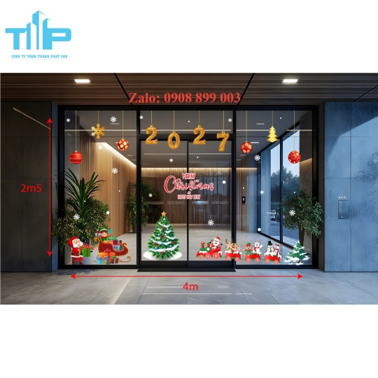 Decal Noel Thành Phát – Bộ Sưu Tập Mẫu Giáng Sinh Đa Dạng, Độc Đáo, Dễ Trang Trí -mẫu 72