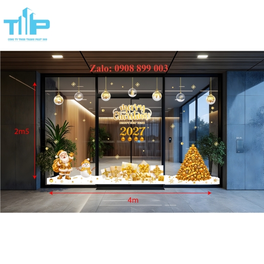 Decal Noel Thành Phát – Bộ Sưu Tập Mẫu Giáng Sinh Đa Dạng, Độc Đáo, Dễ Trang Trí -mẫu 72