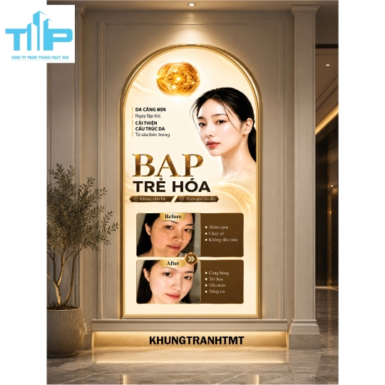 Tranh vòm tráng gương Cấu trúc da, Mụn, Da nhờn,....