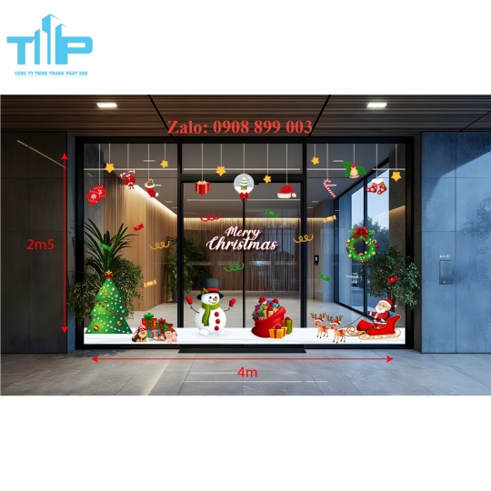 Decal Noel Thành Phát – Bộ Sưu Tập Mẫu Giáng Sinh Đa Dạng, Độc Đáo, Dễ Trang Trí -mẫu 72