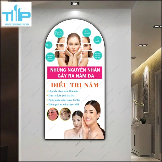 Cấu trúc da, dấu hiệu da lão hóa - Tranh vòm trang gương sáng bóng