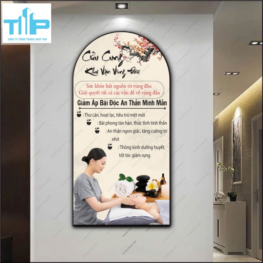 Tranh vòm dưỡng sinh thư pháp 