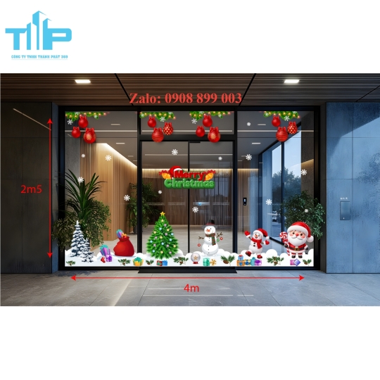 Decal Noel Thành Phát – Bộ Sưu Tập Mẫu Giáng Sinh Đa Dạng, Độc Đáo, Dễ Trang Trí -mẫu 72
