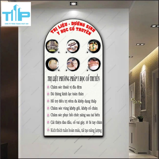 Tranh vòm dưỡng sinh thư pháp 