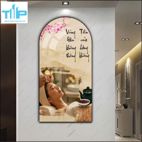 Bộ tranh tráng gương 4 mùa tâm an thân khỏe 