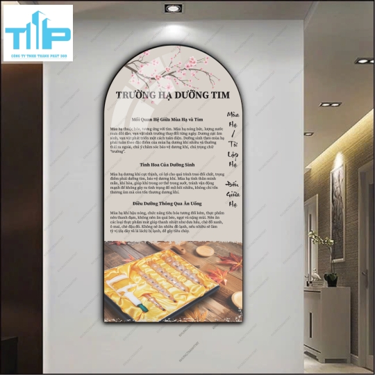 Bộ tranh tráng gương 4 mùa tâm an thân khỏe 