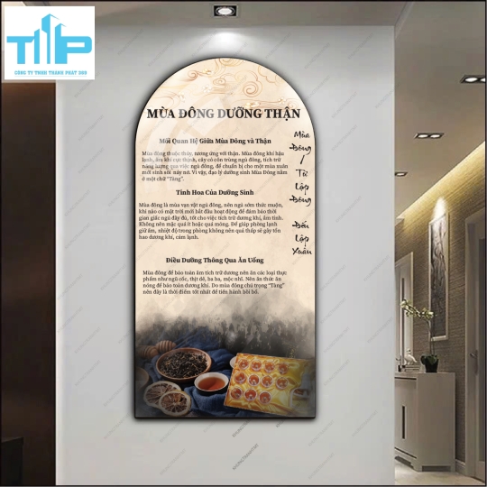 Bộ tranh tráng gương 4 mùa tâm an thân khỏe 