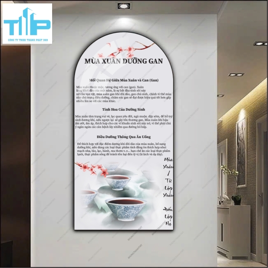 Bộ tranh tráng gương 4 mùa tâm an thân khỏe 