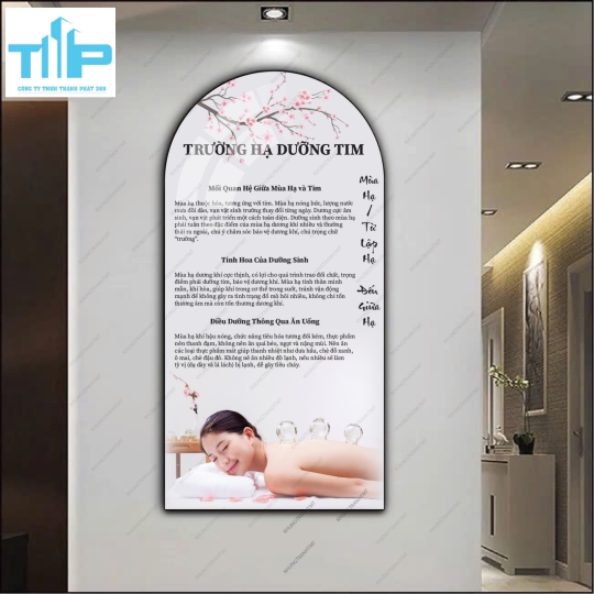 Bộ tranh tráng gương 4 mùa tâm an thân khỏe 