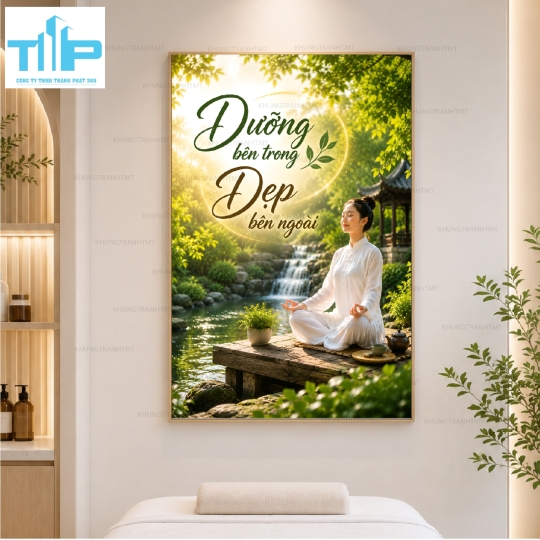 Tranh tráng gương cao cấp - Dưỡng sinh trị liệu và Dinh dưỡng Đông y