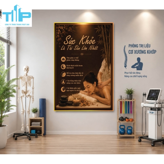 Tranh tráng gương cao cấp - Dưỡng sinh trị liệu và Dinh dưỡng Đông y