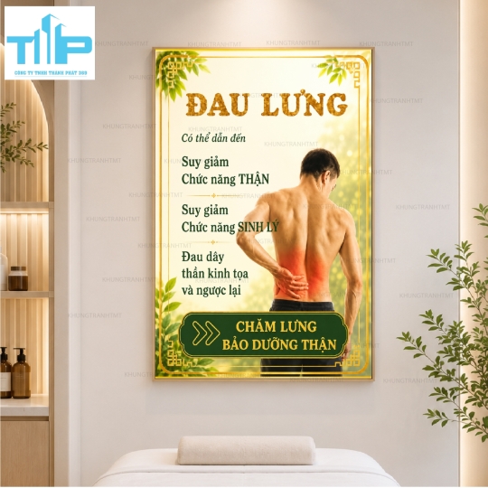 Bộ tranh tráng gương decor tiệm gội đầu dưỡng sinh, massage trị liệu,...