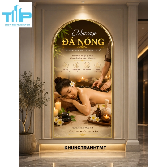 Tranh vòm Massage trị liệu - thư giãn vùng đầu, cổ vai gáy, body,.....