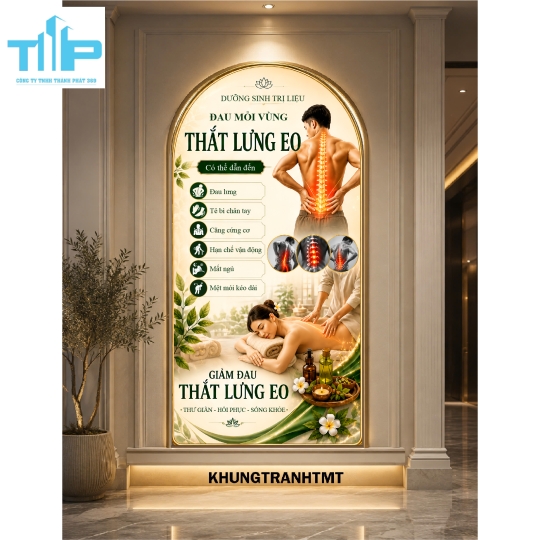 Tranh vòm Massage trị liệu - thư giãn vùng đầu, cổ vai gáy, body,.....