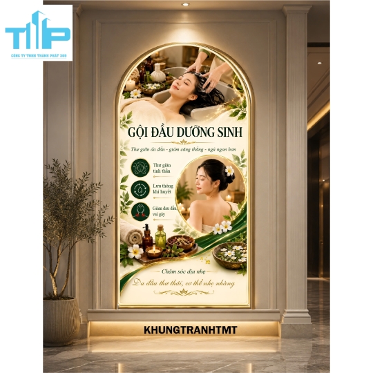 Tranh vòm Massage trị liệu - thư giãn vùng đầu, cổ vai gáy, body,.....