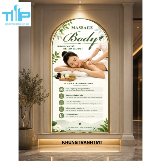 Tranh vòm Massage trị liệu - thư giãn vùng đầu, cổ vai gáy, body,.....