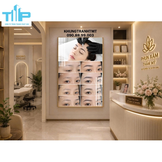 Tranh tráng gương - Phun xăm thẩm mỹ công nghệ hiện đại cho vẻ đẹp tự nhiên