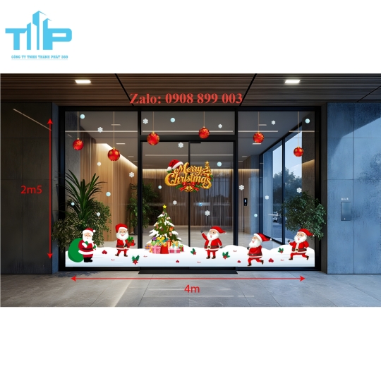 Decal trang tri noel hot trend năm 2027 - mẫu 68