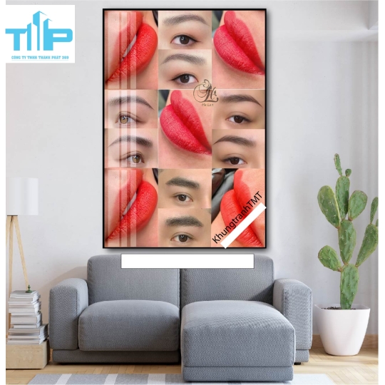 tranh tráng gương trang trí cho spa thẩm mỹ viện 