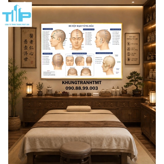 Tranh các huyệt đạo, những bệnh lý thường gặp ở cột sống cổ, lưng, ....