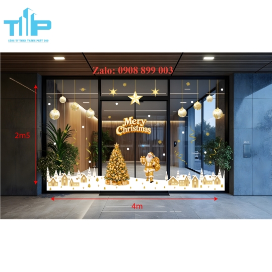Decal trang tri noel hot trend năm 2027 - mẫu 68