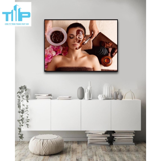 Khung tranh tráng gương- tranh trang trí cho spa, thẩm mỹ viện 3