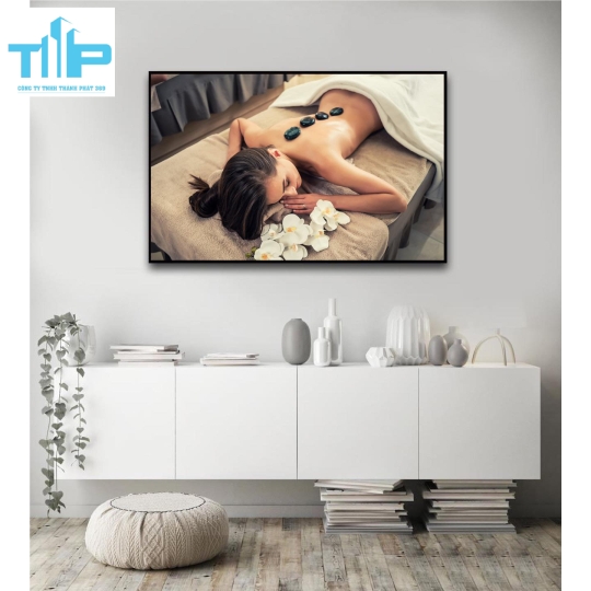Khung tranh tráng gương- tranh trang trí cho spa, thẩm mỹ viện 3
