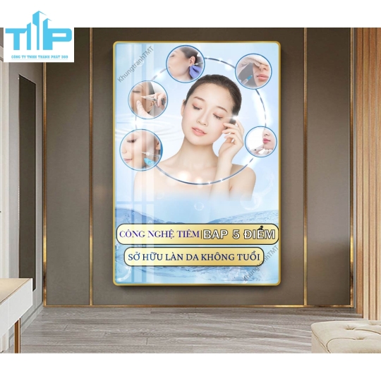 Khung tranh tráng gương chuyên điều trị các vấn đề về da