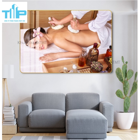 Tranh tráng gương spa dưỡng sinh 