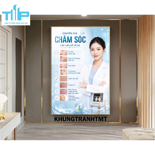 Chăm sóc da và điều trị mụn chuẩn y khoa - tranh tráng gương cao cấp