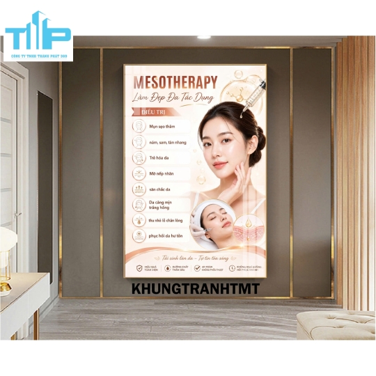 Chăm sóc da và điều trị mụn chuẩn y khoa - tranh tráng gương cao cấp