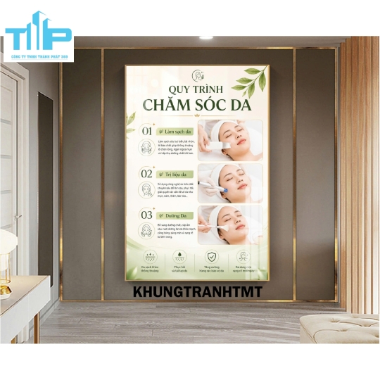 Chăm sóc da và điều trị mụn chuẩn y khoa - tranh tráng gương cao cấp
